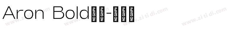 Aron Bold粗体字体转换